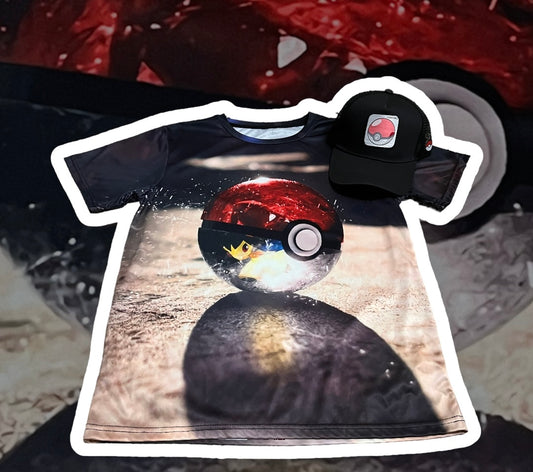 Pokeball (pokemon) Tshirt + Gorra